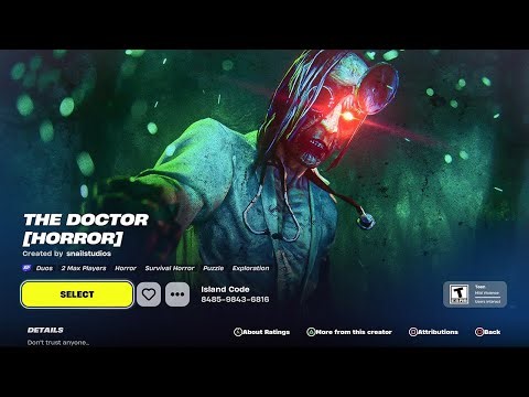The Doctor Horror Map Code in Fortnite (How to COMPLETE THE DOCTOR HORROR) SPEED RUN!
