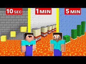 NOOB vs PRO: PARKOUR BUILD CHALLENGE Minecraft ! Noob and Pro Minecraft