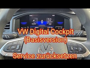 Resetting the service on the VW Digital Cockpit (basic version), it's that easy, Volkswagen Polo AW