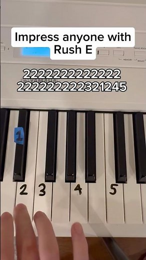 How to play Rush E in the EASIEST way possible! #piano #pianotutorial #easy
