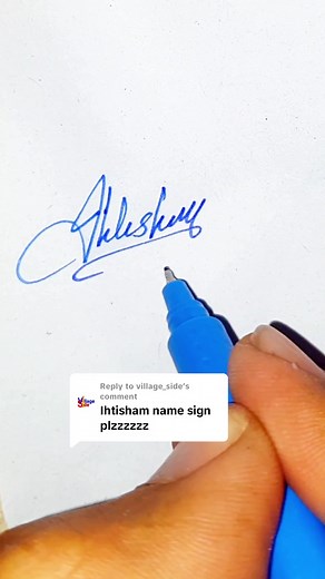 Ihtisham Name Signature Ideas