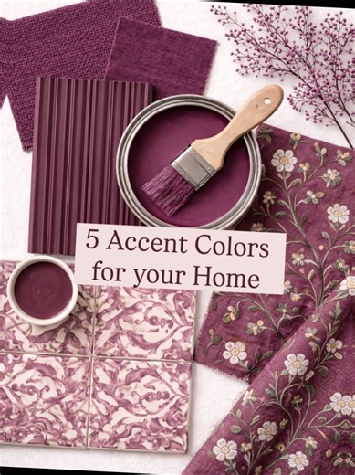 Accent colors: the magic touch your space needs Accent colors are those special pops of color that bring life, depth, and personality to a room. They're not your main wall colors-but the ones that highlight, contrast, and elevate the overall look. How can you use accent colors? On a feature wall or niche Through furniture like chairs, sofas, or beds In tiles, backsplashes, or flooring Via soft furnishings-cushions, curtains, rugs With décor-art, lamps, vases, or mirrors 5 Accent Color Ideas to T