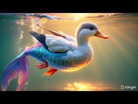 Half Duck Half Fish | Surreal Fantasy Creature in Magical Lake | 4K Slow-Mo Cinematic”