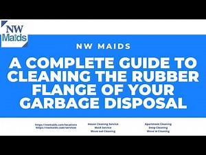 NW Maids House Cleaning Service - A Guide to Cleaning the Rubber Flange of Your Garbage Disposal