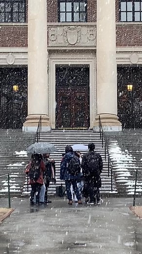Winter Scenes at Harvard University