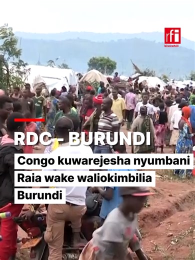 Serikali ya Jamhuri ya Kidemokrasia ya Kongo inapanga kuwarejesha nyumbani wakimbizi zaidi ya laki mbili na elfu 50 waliokimbilia nchini Burundi, kufuatia machafuko ya Mashariki mwa nchi hiyo. Kulingana na Eve Bazaiba, Waziri wa masuala ya kijamiii na masuala ya kibinadamu, amesema mazungumzo na Tume ya Umoja wa Mataifa, inayoshughulikia wakimbizi UNHCR yameanza ili kuwarejesha nyumban wakimbizi hao waliokimbia Uvira, baada ya waasi wa M23/AFC kuuteka mji huo. #Goma #Burundi #AFCM23 #congorefugg