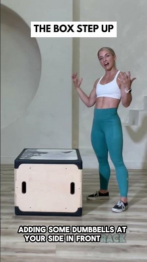 Box step up form that actually works. [P1] #workout #fitness #technique