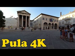 Walk around Pula Croatia. [4K]