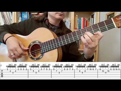 Gerardo Núñez picado exercises tutorial with tabs