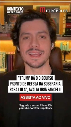 "Trump dá o discurso pronto de defesa da soberania para Lula", avalia Uriã Fancelli