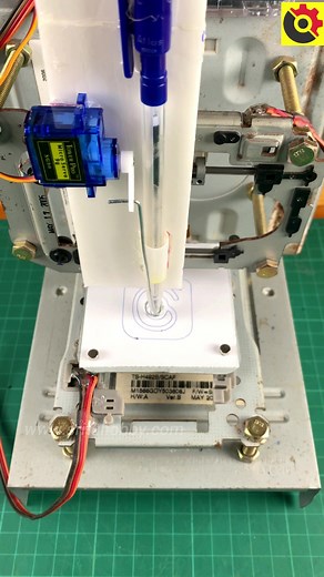 Threads Logo drawing using a DIY CNC machine. #arduinotutorial #arduinoprojects #srituhobby #sritu_hobby #cnc #threads