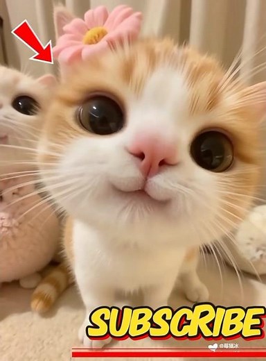 cute twin cats playing with each other 😍🥰