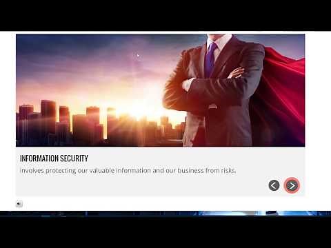 Information Security and ISO 27001 Staff Awareness E-learning Course Demo