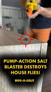 Do you hate flies? We've got the solution 👉 The Bug-A-Salt is a pump-action gun that uses regular table salt blast away annoying house flies! 🦟Blast away flies and mosquitoes ❌No chemicals ✅Safe to use around food 📦Ships fast from Canada 🛡️Full 1-year warranty 😄Over 50,000 happy customers Click on the link below to get yours today! ⏰ | Bug-A-Salt Canada