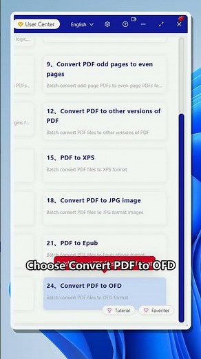 Batch convert PDF files to OFD on Windows