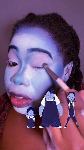 Gross Sisters Cosplay/Makeup Look Tutorial. I enjoyed watching Proud Family while growing up and I have been sitting on this look for a while but I finally got the chance to do it and so I’m about to flood your timelime with this look because I’m so proud of how good it came out. If you enjoy my content feel free to follow, like, share, comment and repost. #proudfamily #grosssisters #makeup #cosplay #bodypaint