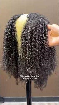 Detailed Curl Define Tutorial #curlysewin #naturalhairextensions