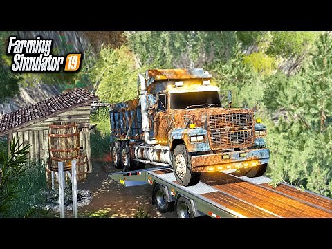 OLD BARN FIND! 1970 FORD SEMI FOUND IN ABANDONED MOONSHINE HIDEOUT (ROLEPLAY) | FS19