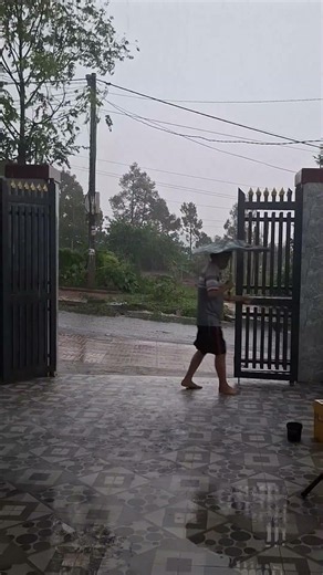 Finding peace in the rhythm of the rain.