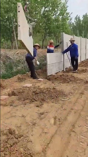 Concrete Panel Fence | Modern Boundary Wall Construction