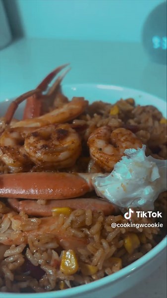 Creamy Seafood Boil Rice Recipe