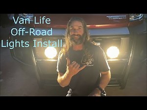 KC Hilites off road light install on Dodge Ram Promaster Winnebago Solis