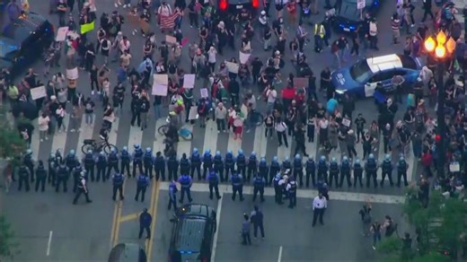 Chicago anti-ICE protests prompt street closures while car speeds into crowd