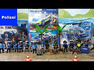 Police Car Unboxing Toys for kids from Playmobil Police Policecar 4K