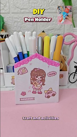 Easy DIY Pen Holder From Waste Box | Waste Box Craft| Toothpaste Box Diy