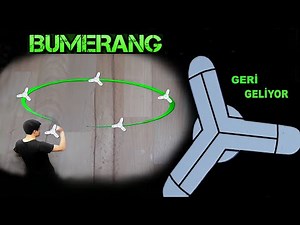 BOOMERANG MADE FROM PAPER - ( BACK TO OWNER )