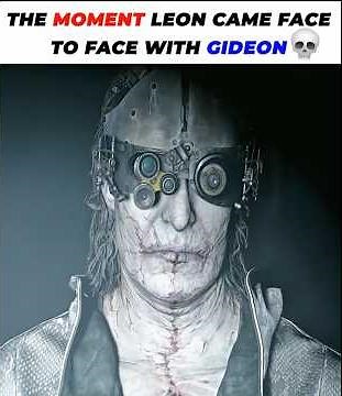 Leon’s First Look at the Monster Called Gideon 😱💀 #residentevil #gaming #shortsfeed