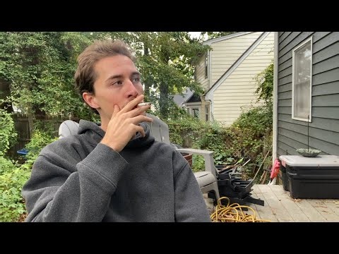 Smoking a Cigarette, but You Get the Blue Screen of Death Partway Through the Video