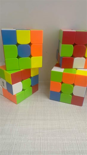 Scrambling & Solving Four 9cm Rubik’s Cubes #rubikscube #cubing #puzzle #gaming #cubber #rubicks