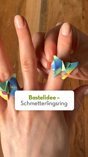 Basteln ist toll 😍 Hier ein ganz simpler Origami Schmetterling Ring - ganz einfach zum Nachbasteln 🦋 Alle Bastelfans - schaut unbedingt in unser Ursus Aktion vorbei , dort findet ihr alles aus der Bastelwelt bis zu 46% reduziert 🫶💚 Link gibt‘s wie immer in der Story 🔗🎉 #basteln #origami #bastelliebe #limango #fürfamiliengemacht #origamiart #bastelnmitkindern #schmetterling #bastelnmachtglücklich #bastelideen #origamilove #basteltipp | limango