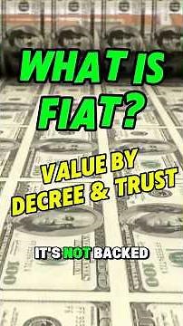 💵 What Is Fiat Money? (Explained in 60 Seconds)
