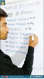 Set of Numbers Explained with Simple Tricks! #Mathematics #MathTricks #MathIsFun #LearnMath #MathHacks | Maths at Your Fingertips