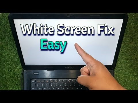 How To Fix Dell Inspiron Laptop White Display Issue | Dell White Screen Fix