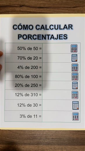 ✅CÓMO CALCULAR LOS PORCENTAJES fácil y básico✅👏😎 | Tus Matemáticas Científicas