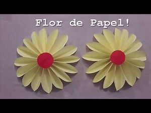 Flor de Papel | Como Fazer Flor de Papel | Paper flower