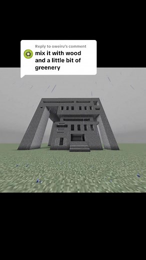 Construcción de casas de brutalismo en Minecraft