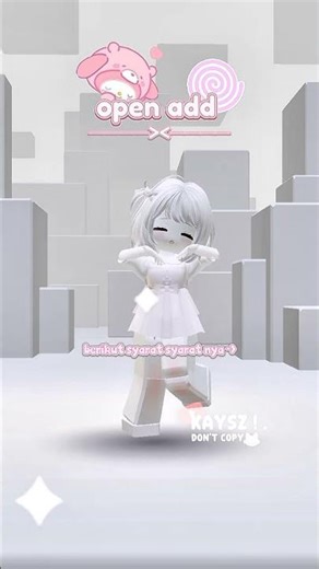 ⌗ 🍭 || open add : w / 3 #kaa𐙚 #openadd #roblox #cafesound #kawaii #soft #easthetic #fypシ