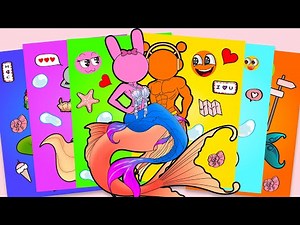 Incredibox Sprunki Sinner Edition But Oren Pinki In Mermaid Love Sus Mod | DIY Paper Sticker