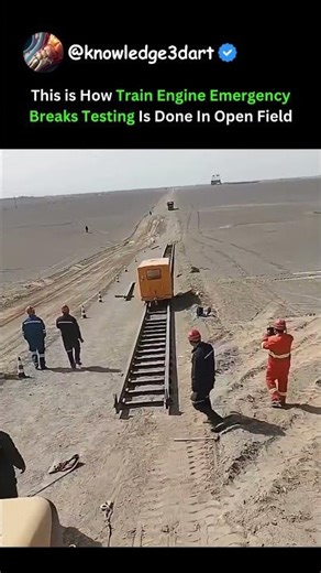 This is How Train Engine Emergency Breaks Testing Is Done In Open Field