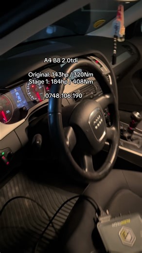 A4 B8 la stage 1 #5pasidebine #MasiniRomania #Chiptuning #ECUTuning #AutoRomania
