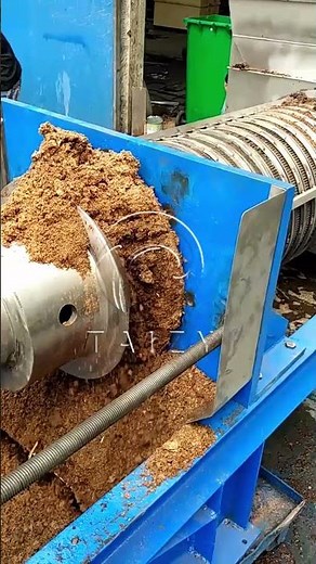 Double Screw Juice Extractor | Sawdust Dewatering Machine