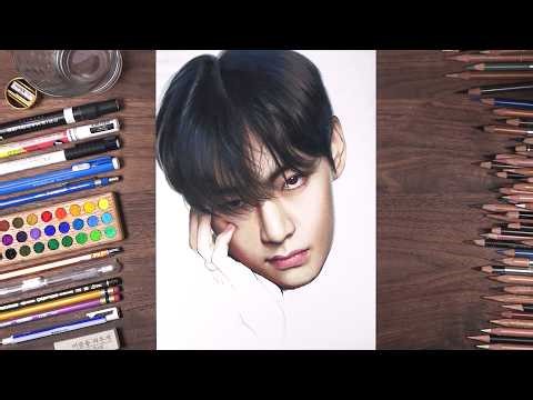 drawholic LIVE! - BTS: V 색연필 손그림