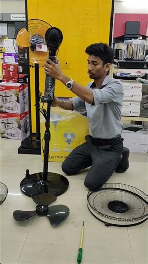 How to install pedestal fan