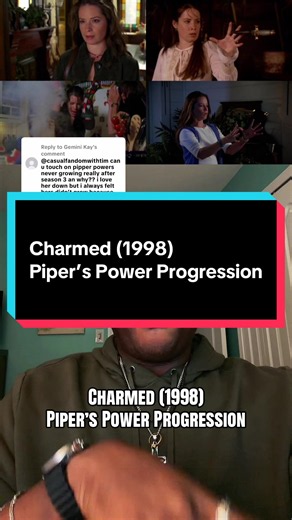 Replying to @Gemini Kay What if Piper’s resistance to magic is exactly WHY her powers stopped advancing? #charmed #piperhalliwell #paigematthews #pruehalliwell #phoebehalliwell