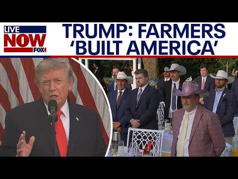 WATCH: Trump welcomes farmers, ranchers to White House dinner