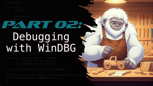 02 - Using SCLauncher and WinDBG to Debug Shellcode | Josh Stroschein